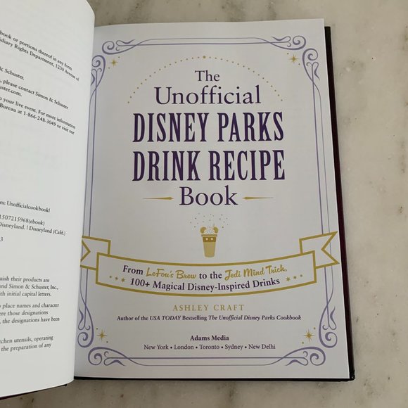 Disney Parks The Unofficial Drink Recipe Book, Hardcover - Picture 5 of 6